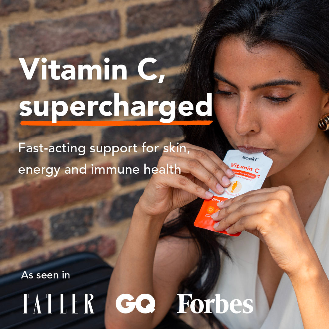 Zooki Liposome Vitamin C: Boosts immunity and protects skin. 14 vials pack