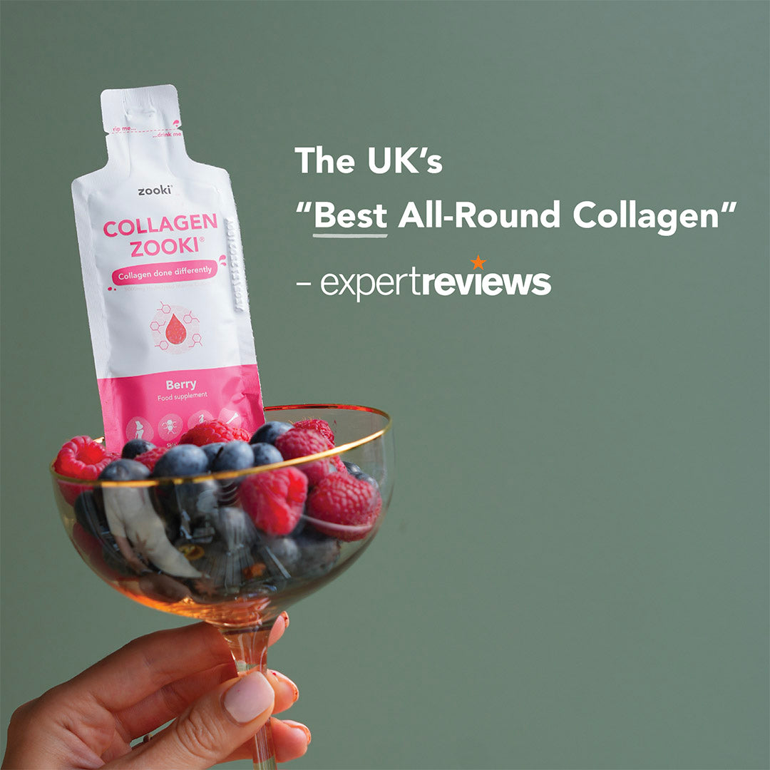 Zooki Collagen Liquid Sachets – Award-winning marine collagen for healthy skin and joints, 14 sachets per pack