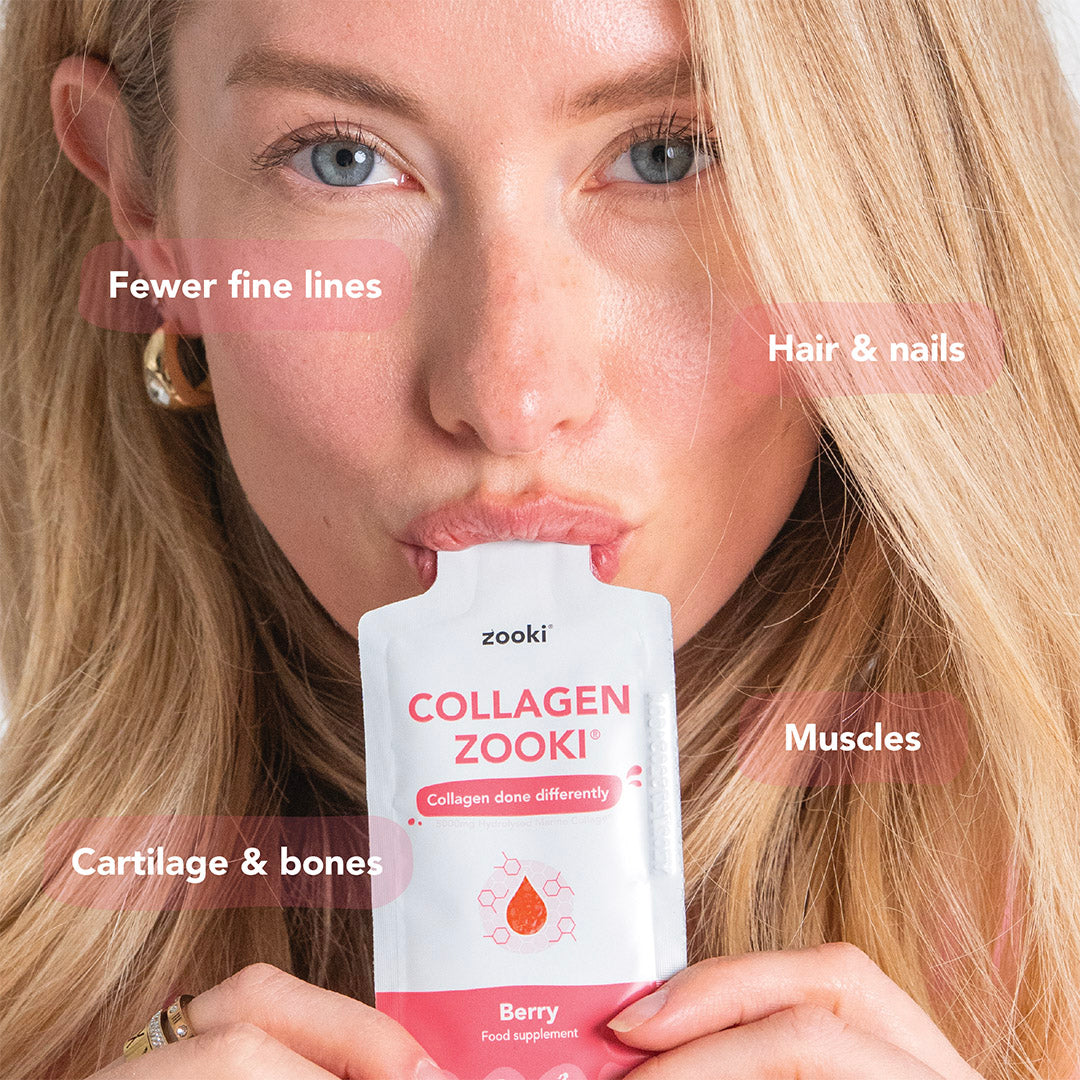 Zooki Collagen Liquid Sachets – Award-winning marine collagen for healthy skin and joints, 14 sachets per pack